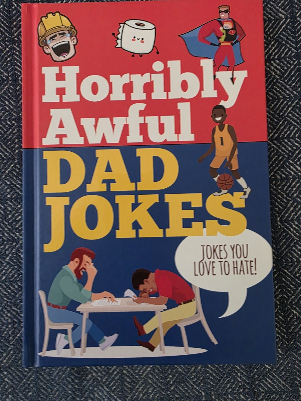 Horribly Awful Dad Jokes - Blue and Red Humor Book